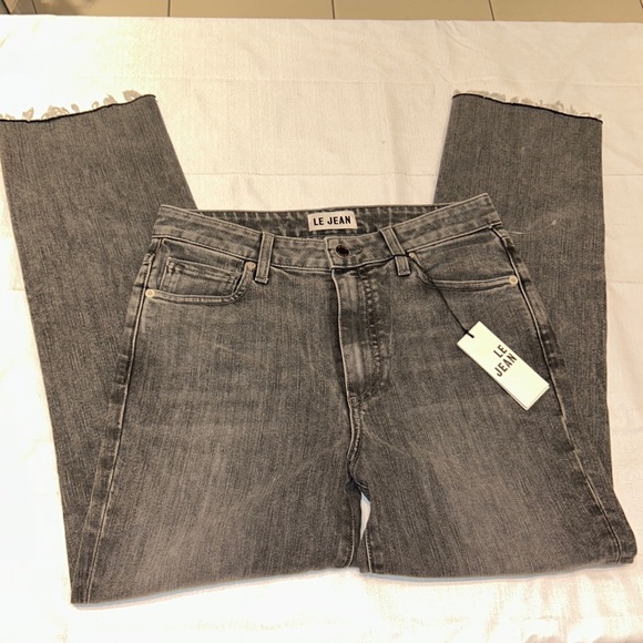 Le Jean By Charlie Gay Sabine High Rise Straight Ankle Length - Picture 2 of 7